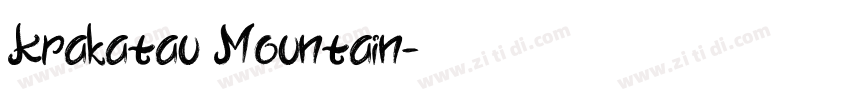 Krakatau Mountain字体转换